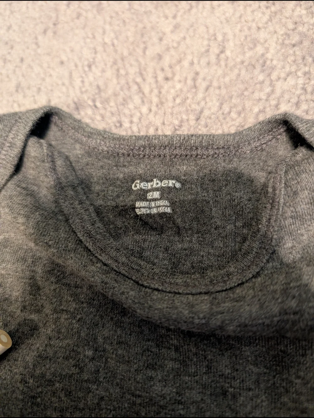 Gerber Cotton Baby Bodysuit Set - Long Sleeve Short Sleeve Onesies 12 18 Months
